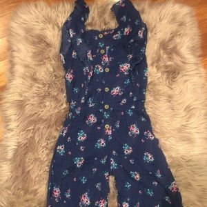 Justice floral jumpsuit